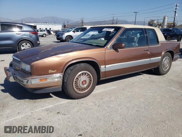 1988 Cadillac Eldorado z VIN 1G6EL115XJU611177, wystawiony jako Copart lot #46526855 z przebiegiem 122 780 mil mil oraz Szkoda całkowita • Salvage title. Historia ofert i sprzedaży dostępna na DreamBid. Obrazek 1.