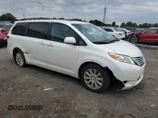 2011 Toyota Sienna XLE with VIN 5TDDK3DC6BS004295, listed as a Copart auction lot 65534555 with 195,143 mi miles and Clean title. Bid and sale history available at DreamBid. Image 4.