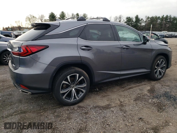 2022 Lexus RX with VIN 2T2HZMDA7NC320668, listed as a Copart auction lot 51437455 with 55,069 mi miles and Salvage Title. Bid and sale history available at carsss.com. Image 3.
