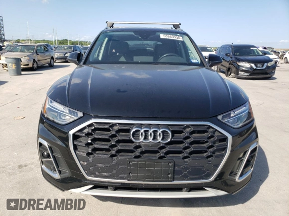 2022 Audi Q5 S line Premium Plus with VIN WA1EAAFY8N2110662, listed as a Copart auction lot 53669955 with 59,648 mi miles and Salvage title. Bid and sale history available at DreamBid. Image 5.