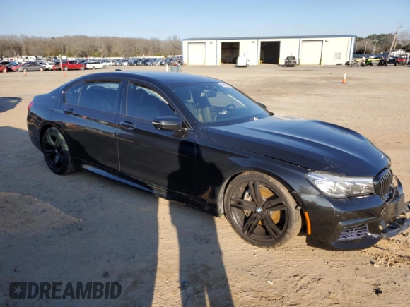 2018 BMW 7 Series 740e xDrive iPerformance with VIN WBA7J2C53JG938305, listed as a Copart auction lot 87412354 with 0 mi miles and Salvage Title. Bid and sale history available at carsss.com. Image 4.