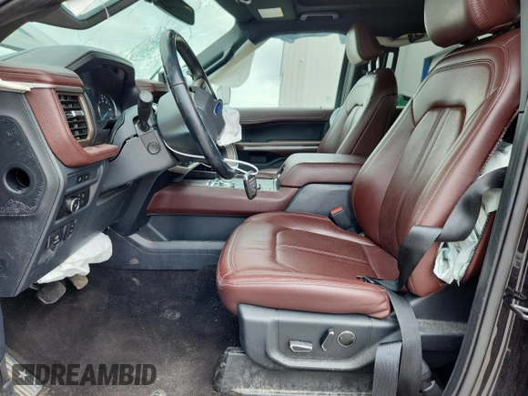 2022 Ford Expedition Max Limited z VIN 1FMJK2AT2NEA57566, wystawiony jako Copart lot #58993535 z przebiegiem 130 913 mil mil oraz Szkoda całkowita • Salvage title. Historia ofert i sprzedaży dostępna na DreamBid. Obrazek 7.