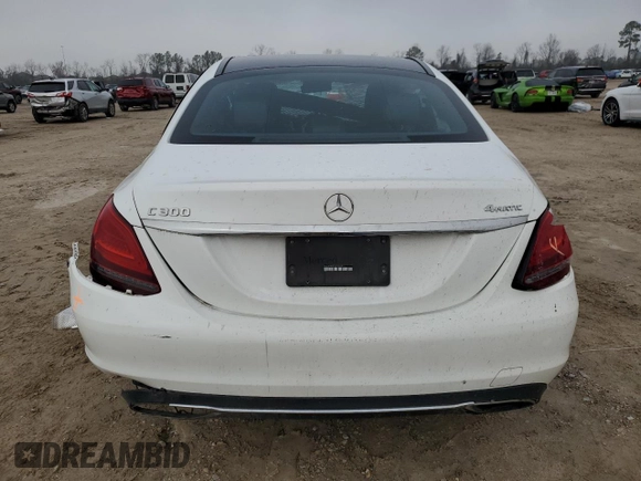 2019 Mercedes-Benz C 300 with VIN 55SWF8EB5KU293835, listed as a Copart auction lot 46510015 with 106,795 mi miles and Salvage Title. Bid and sale history available at carsss.com. Image 6.