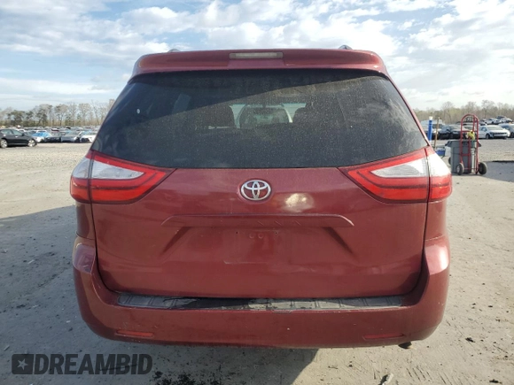 2016 Toyota Sienna LE AAS with VIN 5TDKK3DC6GS749952, listed as a Copart auction lot 51091725 with 341,063 mi miles and Salvage Title. Bid and sale history available at carsss.com. Image 6.