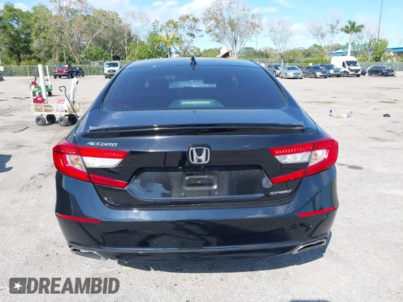 2019 Honda Accord Sedan Sport 1.5T with VIN 1HGCV1F34KA072372, listed as a IAAI auction lot 41433207 with 47,002 mi miles. Bid and sale history available at carsss.com. Image 16.