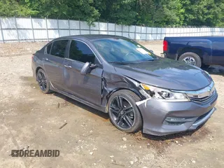 2016 Honda Accord Sport with VIN 1HGCR2F55GA095341, listed as a IAAI auction lot 42475410 with 154,470 mi miles and . Bid and sale history available at DreamBid. Image 1.