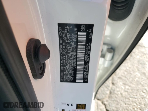 2020 Toyota Mirai with VIN JTDBVRBD5LA008169, listed as a Copart auction lot 77449854 with 71,712 mi miles and Salvage Title. Bid and sale history available at DreamBid. Image 12.