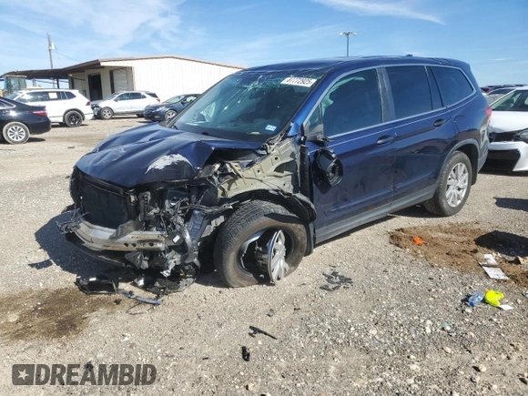 2019 Honda Pilot LX with VIN 5FNYF5H17KB014347, listed as a Copart auction lot 87772925 with 144,949 mi miles and Clean Title. Bid and sale history available at DreamBid. Image 1.