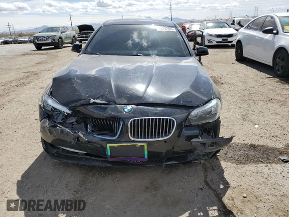 2011 BMW 5 Series 535i with VIN WBAFR7C5XBC608557, listed as a Copart auction lot 48142605 with 155,385 mi miles and Salvage Title. Bid and sale history available at carsss.com. Image 5.