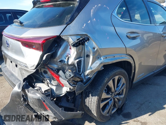 2021 Lexus UX 250h F Sport with VIN JTHE9JBH8M2051954, listed as a IAAI auction lot 40978984 with 60,276 mi miles and . Bid and sale history available at DreamBid. Image 6.