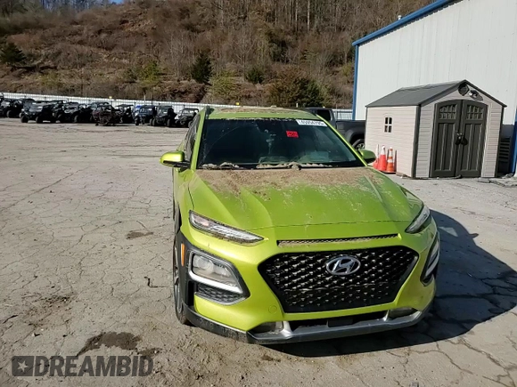 2019 Hyundai Kona Ultimate with VIN KM8K5CA56KU237041, listed as a Copart auction lot 45954795 with 0 mi miles and Salvage Title. Bid and sale history available at carsss.com. Image 12.