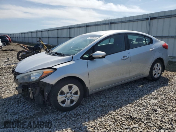 2015 Kia Forte LX with VIN KNAFK4A68F5336244, listed as a Copart auction lot 50806315 with 176,482 mi miles and Salvage Title. Bid and sale history available at carsss.com. Image 1.
