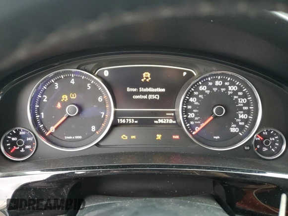 2014 Volkswagen Touareg Sport with VIN WVGEF9BP3ED005921, listed as a Copart auction lot 77372514 with 156,753 mi miles and Salvage Title. Bid and sale history available at DreamBid. Image 9.