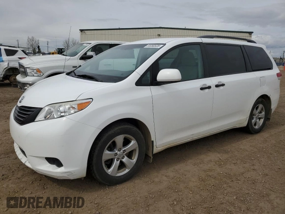 2013 Toyota Sienna L with VIN 5TDZK3DCXDS313664, listed as a Copart auction lot 55080535 with 245,026 mi miles and Salvage Title. Bid and sale history available at carsss.com. Image 1.
