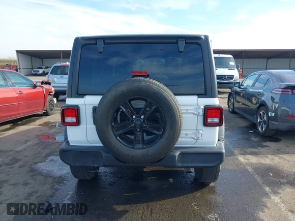 2022 Jeep Wrangler Unlimited Sport S with VIN 1C4HJXDN9NW154922, listed as a IAAI auction lot 41230408 with 35,187 mi miles. Bid and sale history available at carsss.com. Image 17.