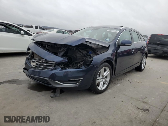 2015 Volvo V60 T5 Drive-E Premier Plus with VIN YV140MECXF1213854, listed as a Copart auction lot 41046234 with Not Provided miles. Bid and sale history available at carsss.com. Image 1.