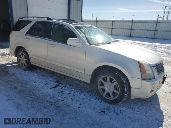 2005 Cadillac SRX with VIN 1GYEE63AX50128486, listed as a Copart auction lot 42796555 with 166,128 mi miles and Non Repairable. Bid and sale history available at carsss.com. Image 4.