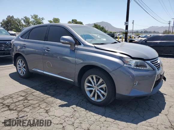 2015 Lexus RX 450h with VIN 2T2ZB1BA1FC001617, listed as a Copart auction lot 61766235 with 79,789 mi miles and Salvage title. Bid and sale history available at DreamBid. Image 4.