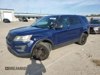2016 Ford Utility Police Interceptor with VIN 1FM5K8AR5GGA71896, listed as a Copart auction lot 81065904 with 160,882 mi miles and Salvage Title. Bid and sale history available at carsss.com. Image 1.