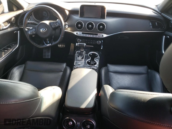 2020 Kia Stinger GT-Line with VIN KNAE15LA2L6078525, listed as a Copart auction lot 81990594 with 75,546 mi miles and Salvage Title. Bid and sale history available at carsss.com. Image 8.