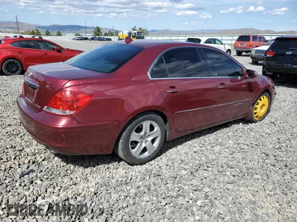 2006 Acura RL with VIN JH4KB16546C000035, listed as a Copart auction lot 57074865 with 206,692 mi miles and Salvage title. Bid and sale history available at DreamBid. Image 3.