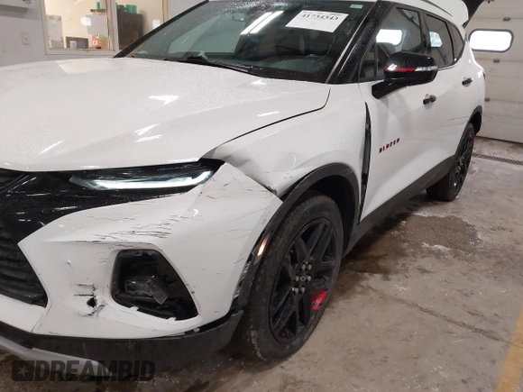 2022 Chevrolet Blazer LT with VIN 3GNKBJRS0NS180956, listed as a IAAI auction lot 41734343 with 66,226 mi miles and . Bid and sale history available at DreamBid. Image 6.