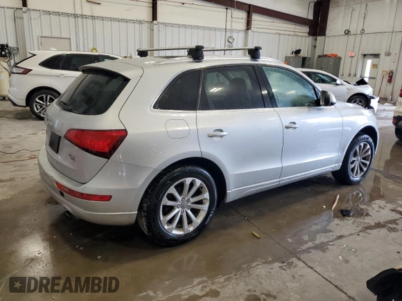 2013 Audi Q5 Premium with VIN WA1CFAFP0DA065608, listed as a Copart auction lot 55067905 with 151,336 mi miles and Salvage title. Bid and sale history available at DreamBid. Image 3.