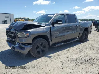 2022 Ram 1500 Big Horn z VIN 1C6RRFFG0NN179534, wystawiony jako Copart lot #61360605 z przebiegiem 51 807 mil mil oraz Szkoda całkowita • Salvage title. Historia ofert i sprzedaży dostępna na DreamBid. Obrazek 1.