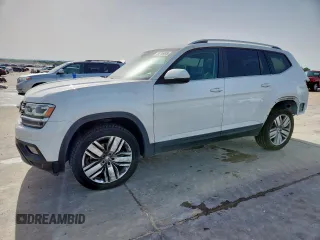 2019 Volkswagen Atlas SE with VIN 1V2WR2CA4KC609477, listed as a Copart auction lot 56746045 with 61,573 mi miles and Salvage title. Bid and sale history available at DreamBid. Image 1.