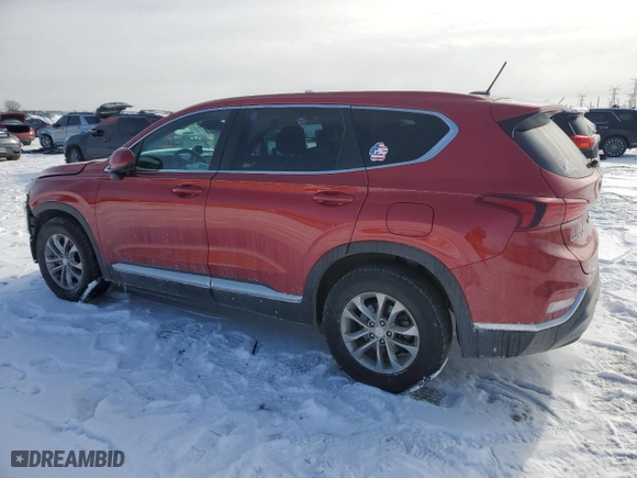 2020 Hyundai Santa Fe SE with VIN 5NMS2CAD5LH174270, listed as a Copart auction lot 45418335 with 52,386 mi miles and Salvage Title. Bid and sale history available at carsss.com. Image 2.