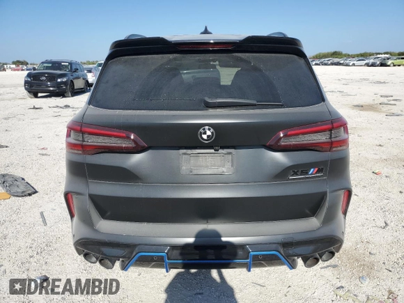 2020 BMW X5 M Competition with VIN 5YMJU0C07L9C91028, listed as a Copart auction lot 63031553 with 0 mi miles. Bid and sale history available at carsss.com. Image 6.