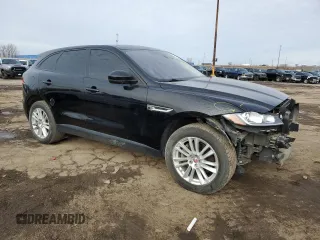 2017 Jaguar F-Pace 35t with VIN SADCS2BV8HA061263, listed as a Copart auction lot 48412045 with 98,290 mi miles and Clean Title. Bid and sale history available at DreamBid. Image 4.