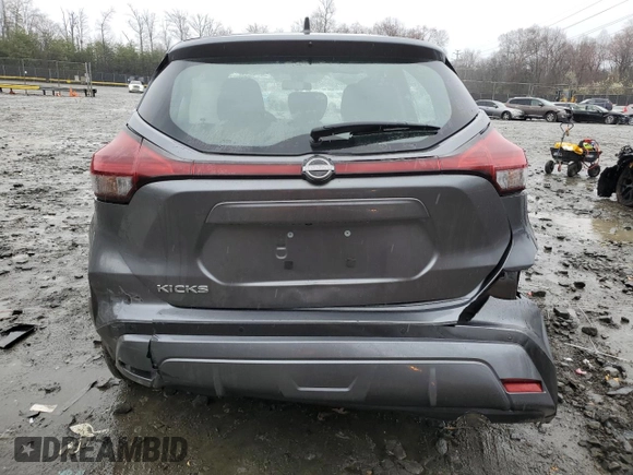 2024 Nissan Kicks S with VIN 3N1CP5BV3RL495473, listed as a Copart auction lot 50250855 with 22,680 mi miles and Salvage Title. Bid and sale history available at carsss.com. Image 6.
