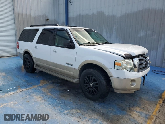 2007 Ford Expedition Max Eddie Bauer with VIN 1FMFK18597LA44478, listed as a Copart auction lot 51779085 with 152,885 mi miles and Salvage Title. Bid and sale history available at DreamBid. Image 4.
