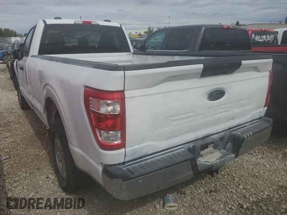 2021 Ford F-150 XL with VIN 1FTMF1EB4MKE11721, listed as a Copart auction lot 65990284 with Not provided miles and Salvage title. Bid and sale history available at DreamBid. Image 2.