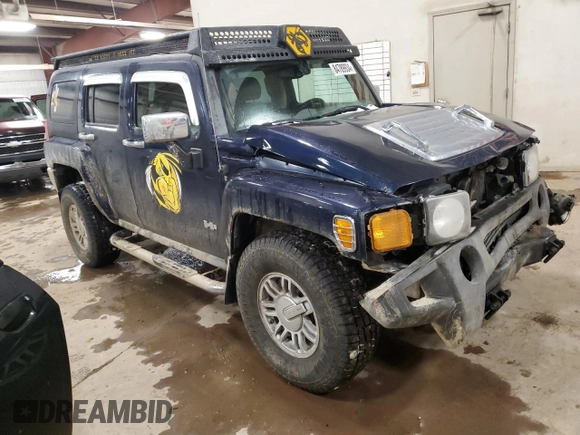 2007 Hummer H3 SUV with VIN 5GTDN13E778142883, listed as a Copart auction lot 84789934 with 102,402 mi miles and Clean Title. Bid and sale history available at DreamBid. Image 4.