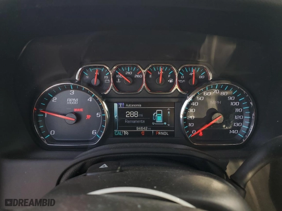 2020 Chevrolet Suburban Premier with VIN 1GNSCJKC0LR216855, listed as a Copart auction lot 72287114 with 94,642 mi miles and Salvage Title. Bid and sale history available at carsss.com. Image 9.