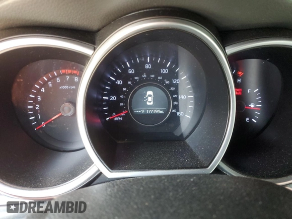 2015 Kia Optima LX with VIN 5XXGM4A71FG470602, listed as a Copart auction lot 55504075 with 177,394 mi miles and Salvage Title. Bid and sale history available at DreamBid. Image 9.
