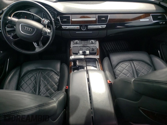 2015 Audi A8 L 4.0T with VIN WAU32AFD7FN033464, listed as a Copart auction lot 42682643 with 130,105 mi miles. Bid and sale history available at carsss.com. Image 8.