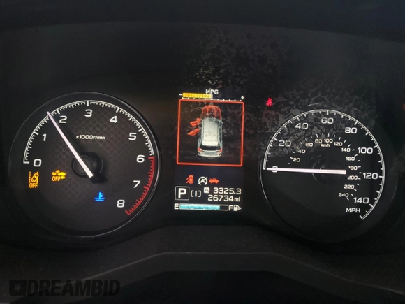 2019 Subaru Forester with VIN JF2SKACC9KH443011, listed as a Copart auction lot 55320985 with 26,734 mi miles and Salvage title. Bid and sale history available at DreamBid. Image 9.