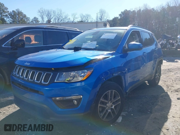 2019 Jeep Compass Latitude with VIN 3C4NJCBB6KT802481, listed as a IAAI auction lot 41315161 with 72,755 mi miles and . Bid and sale history available at carsss.com. Image 17.