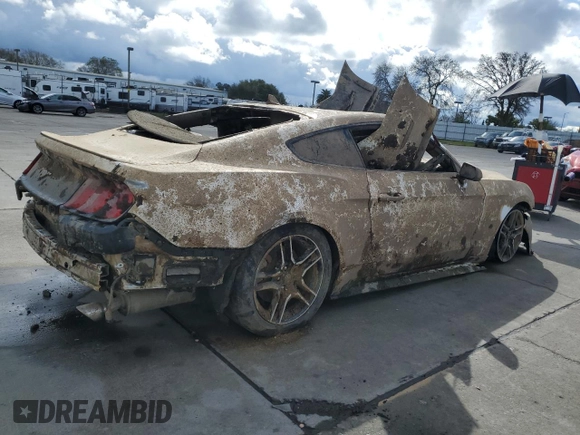 2021 Ford Mustang EcoBoost with VIN 1FA6P8TH6M5105940, listed as a Copart auction lot 48738865 with 0 mi miles and Non Repairable. Bid and sale history available at carsss.com. Image 3.