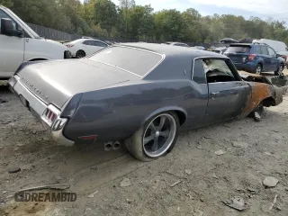 1971 Oldsmobile Cutlass with VIN 342571M217077, listed as a Copart auction lot 74833304 with Not Provided miles and Salvage Title. Bid and sale history available at DreamBid. Image 3.