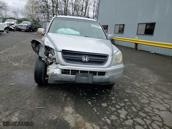 2004 Honda Pilot EX with VIN 2HKYF18414H619195, listed as a Copart auction lot 48593955 with 205,396 mi miles and Salvage Title. Bid and sale history available at carsss.com. Image 11.