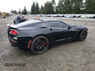 2018 Chevrolet Corvette Z51 1LT with VIN 1G1YG2D71J5106441, listed as a Copart auction lot 47322195 with 15,772 mi miles and Salvage Title. Bid and sale history available at carsss.com. Image 3.