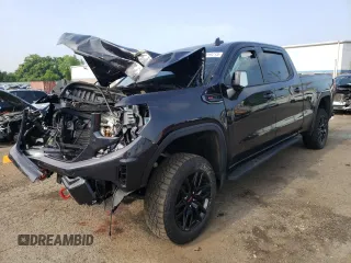 2022 GMC Sierra 1500 AT4 with VIN 1GTPUEEL7NZ553203, listed as a Copart auction lot 62059215 with 29,117 mi miles and Salvage title. Bid and sale history available at DreamBid. Image 1.