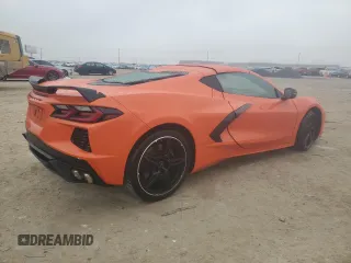 2020 Chevrolet Corvette 1LT with VIN 1G1Y62D4XL5110077, listed as a Copart auction lot 45921345 with 0 mi miles and Salvage Title. Bid and sale history available at carsss.com. Image 3.
