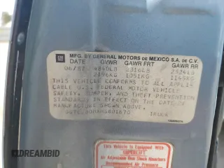 1987 GMC Caballero z VIN 3GTCW80HXHS801670, wystawiony jako Copart lot #42805895 z przebiegiem 60 195 mil mil oraz Szkody całkowita. Historia ofert i sprzedaży dostępna na DreamBid. Obrazek 12.