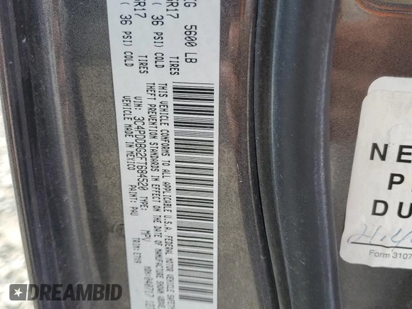 2015 Dodge Journey SXT with VIN 3C4PDDBG2FT684520, listed as a Copart auction lot 58835535 with 101,763 mi miles and Salvage title. Bid and sale history available at DreamBid. Image 12.