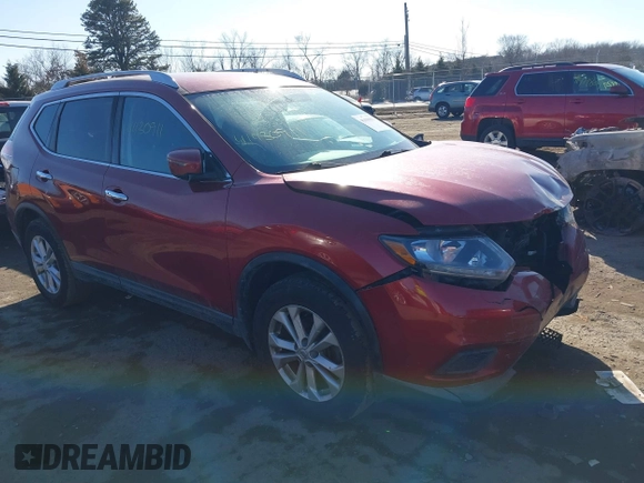 2016 Nissan Rogue SL with VIN KNMAT2MV3GP699140, listed as a IAAI auction lot 41430911 with 129,015 mi miles and . Bid and sale history available at DreamBid. Image 1.